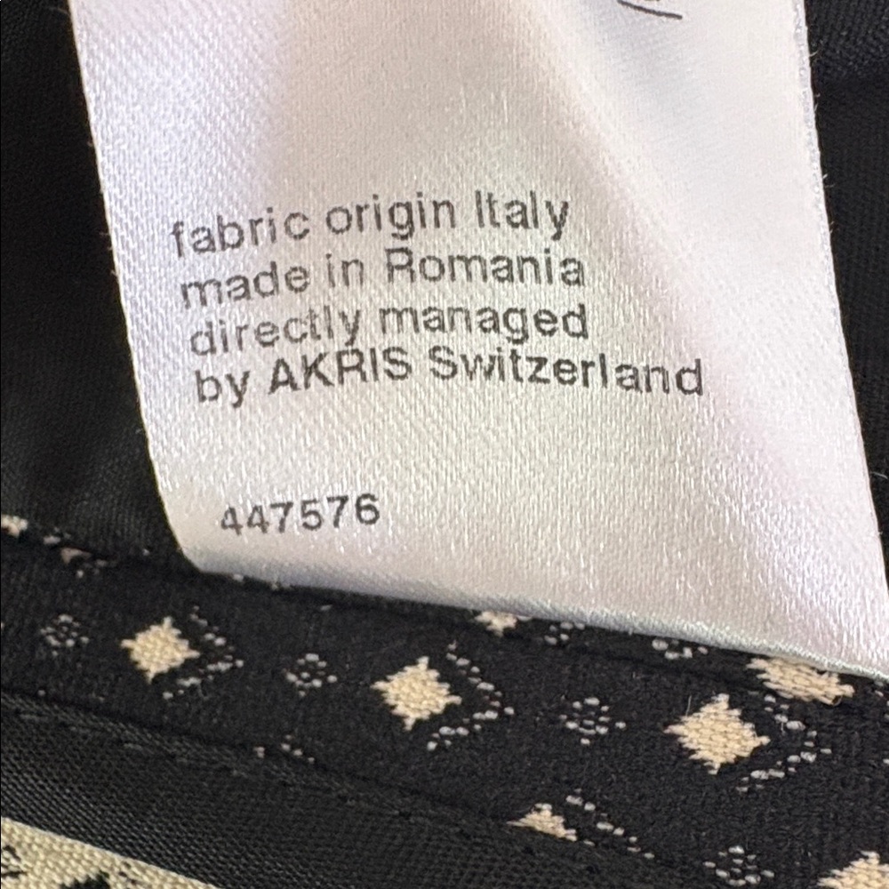 Akris Punto Diamond Checked Blazer Two Button Close Career Office Casual Size 14 - Picture 10 of 12